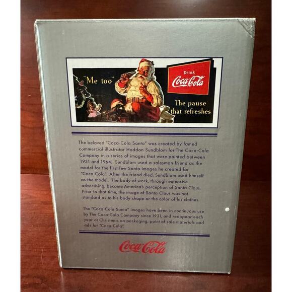 2001 Hallmark Coca-Cola Santa Musical Train Snow Globe W/ Box - Picture 6 of 7